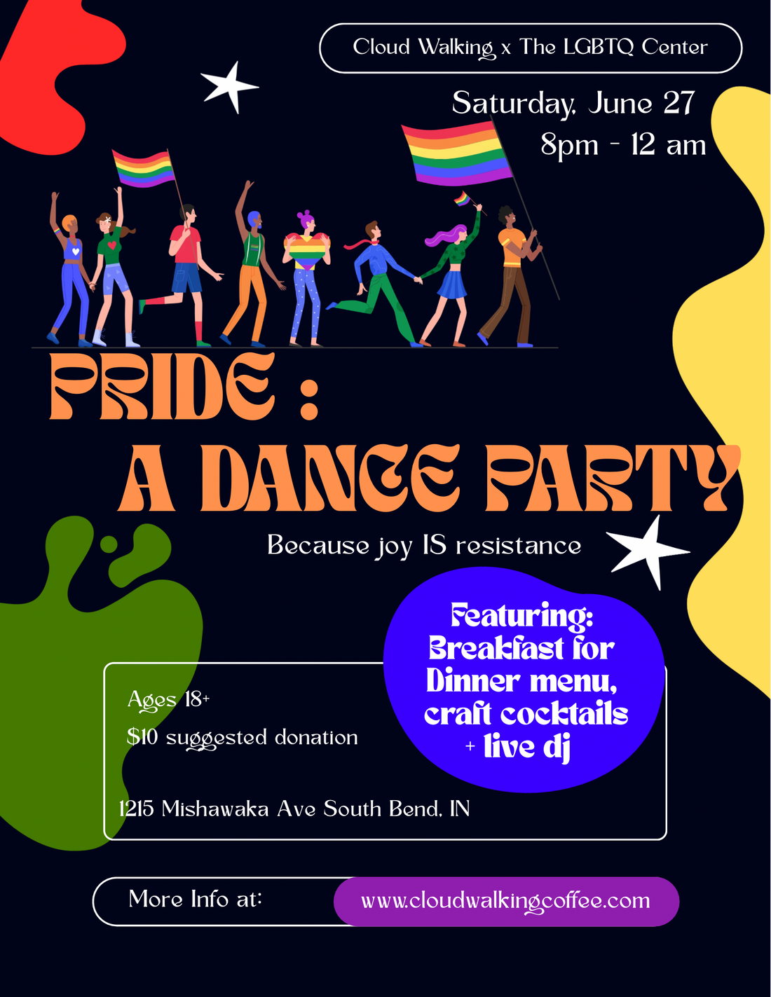 PRIDE: A Dance Party - Saturday, June 27, 8 p.m.