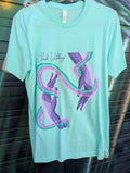 Cloud Walking Rainbow Hands Tee - Teal
