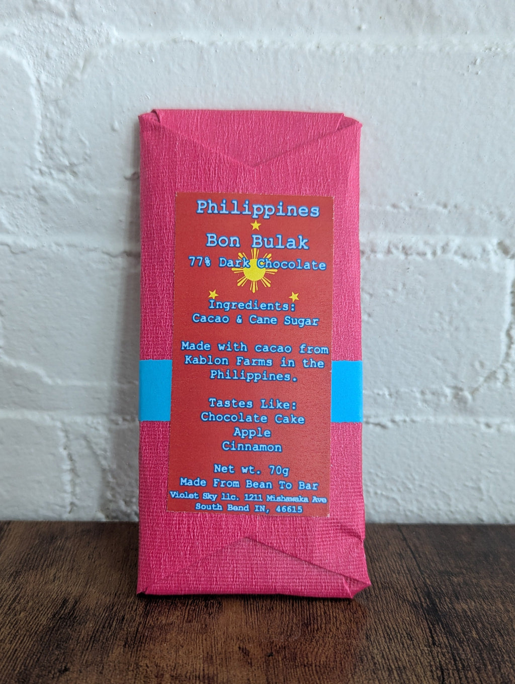 Philippines - Bon Bulak 77% Dark Chocolate
