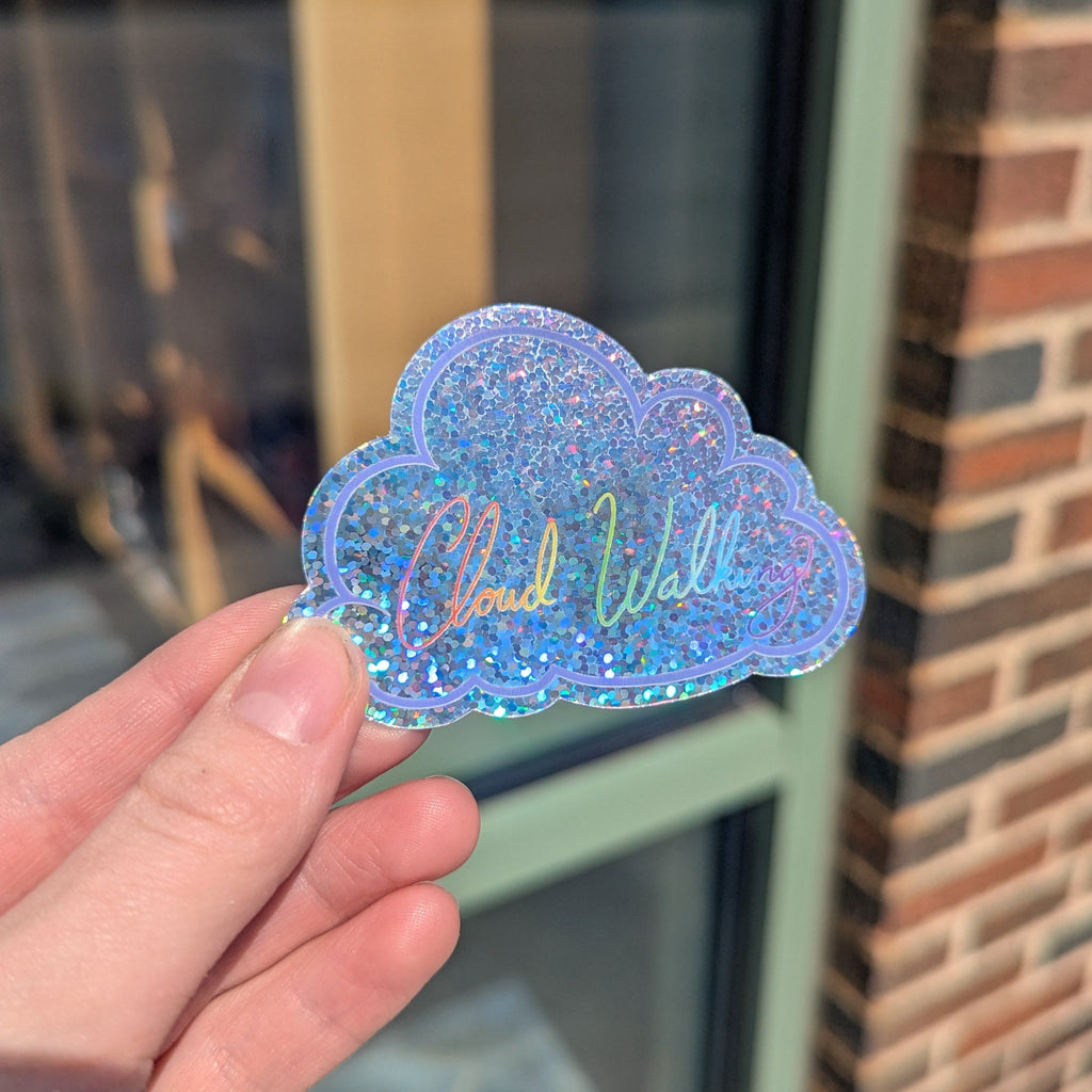 Cloud Walking Holographic Cloud Sticker