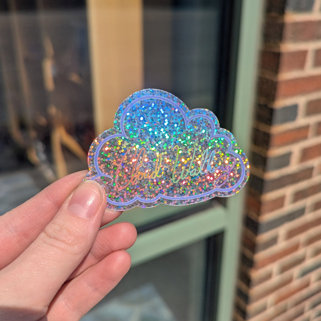 Cloud Walking Holographic Cloud Sticker